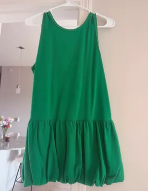 Women’s bubble athletic dress Green Size XS thumbnail 1