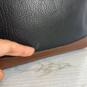 Vtg Dooney and Bourke Large Hobo‎ Black Leather Bag shoulder Purse thumbnail 9