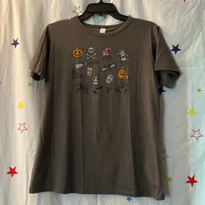 Halloween Tee 100 Gray Size XL thumbnail 1