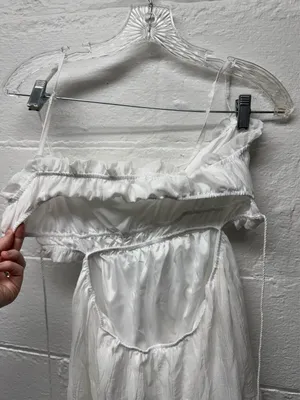 NWOT Ruffle Trim Tie Back Dress thumbnail 6