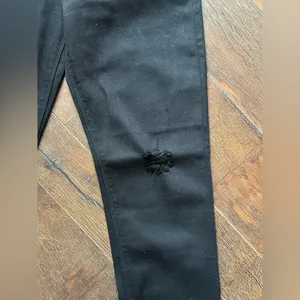 Hudson Jeans Nico Mid-Rise Super Skinny in Black Black thumbnail 3