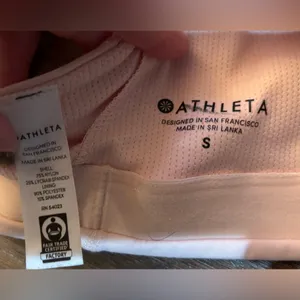 Athleta Pale Pink Sports Bra small thumbnail 2