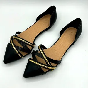 Cato Black Low Heels Shoes Slip on Size 10 Pointed‎ toes b38 thumbnail 1