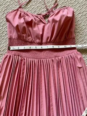 Nw/oT J. Crew Smocked Accordion Pleat Dress Size 2 thumbnail 10