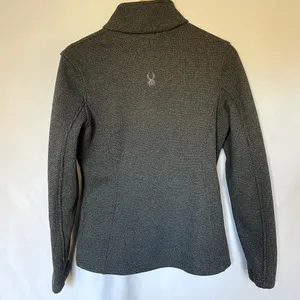 Spyder core‎ sweater gray insulated zip up jacket pockets women's size medium thumbnail 7