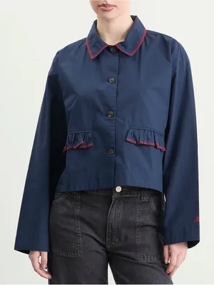 Damson Madder Lykke shirt in navy new nwt thumbnail 2