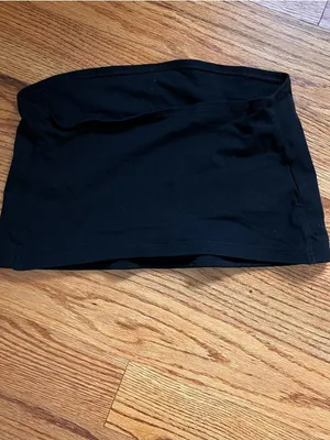H&M Black Strapless Tube Top thumbnail 4