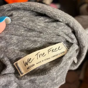 ✨Free People Bella Vista Oversized Sz Medium Tunic Top in Charcoal✨ thumbnail 14