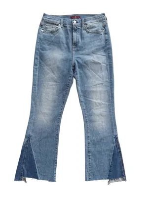 7 For All Mankind Flared Cropped Jeans Size 28 thumbnail 1