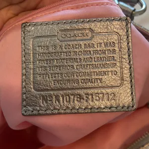 Coach Poppy Butterfly Graffiti Pink Silver Shoulder Bag Y2K Rare #F15712 thumbnail 14