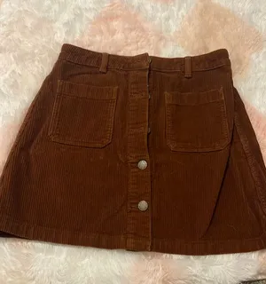 Corduroy Skirt Brown Size 6 thumbnail 1