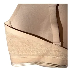 Simone Perele Muse Triangle Plunge Beige Bra, Size 34D Tan thumbnail 5