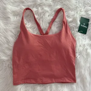 Halara Crisscross Backless Built In Bra Tank Top Blooming Dahlia Size Medium thumbnail 4