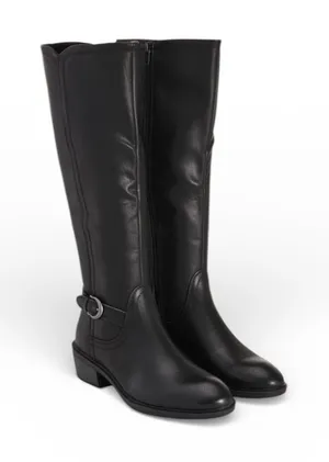 Baretraps Elegant Black Leather Knee-High Boots thumbnail 1