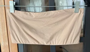 SKIMS fits everybody strapless bandeau bra bralette clay nude beige tube top thumbnail 1
