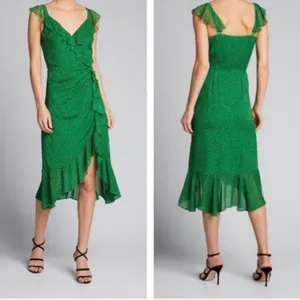 NWT‎ Veronica Beard Amal silk floral ruffle dress Sz 6 thumbnail 4