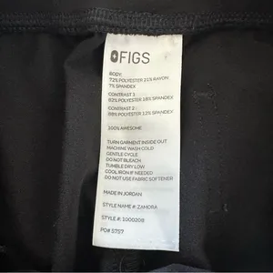 Figs Zamora Women’s Scrub Jogger Pants Black Size XS thumbnail 6