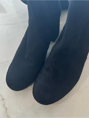 Sam Edelman Women’s Black Knee High Block Heel Boots Classic Suede thumbnail 13