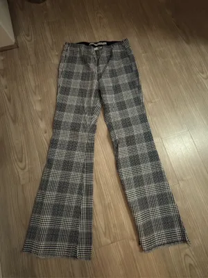 Women’s Plaid Flare Pants High Waist Wide Leg : thumbnail 7