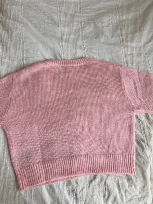 Edikted Kyrah Oversized Knit Sweater in Light Pink NWOT thumbnail 3