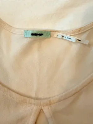 Kimchi Blue Cream Keyhole Babydoll Top Rayon thumbnail 4