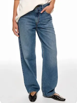 LEVI'S Baggy Dad Jeans Medium Wash Cotton Lyocell Soft Denim Sz 30 $109 thumbnail 4