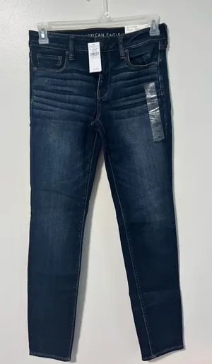 American Eagle Skinny Low Rise Xtra Long Jeans thumbnail 1