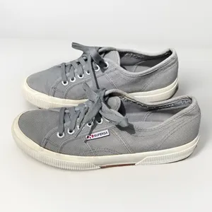 SUPERGA 2750 Cotu Classic Sneakers‎ Light Gray Size 8.5 EU 39 Minimalist Casual thumbnail 3