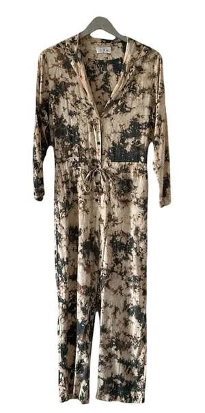 Revolve S/W/F Tie Dye Tie Waist Jumpsuit in Rejuvenation thumbnail 1