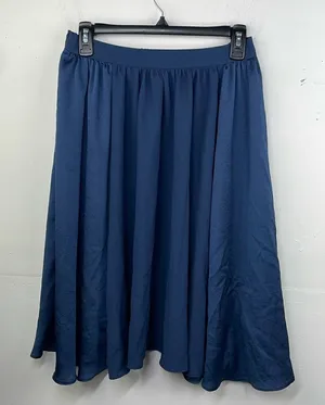 Zara Basics Dark Blue A line skirt size XS thumbnail 1
