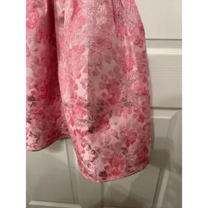 NWOT Meet Me in Santorini Cheers to Us Light Pink Floral Jacquard Mini Dress, XS thumbnail 7