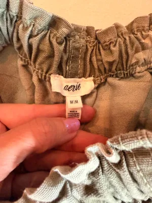 Aerie Camo Utility Shorts Size M Green Drawstring High Rise Casual thumbnail 2