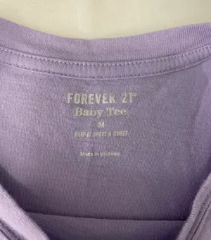Forever 21 Purple Tee thumbnail 4