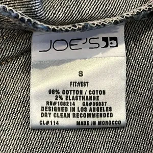 Joe’s Jeans Women’s Denim Distressed Vest thumbnail 6