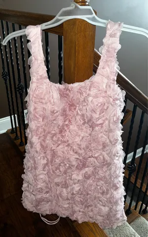 Fivsole 3D Flower Outing Dress Pink Size 10 thumbnail 1
