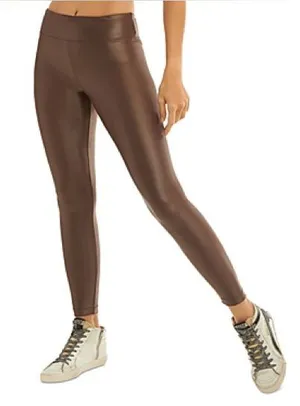 Koral Lustrous crop legging in bronze size small thumbnail 1