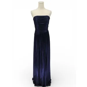 New!‎ Retrofête Navy Strapless Metallic Pleated Gown Size Small $695 thumbnail 7