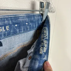 American Eagle Next Level Stretch Crossover Waist Curvy Super High Rise Flare 4S thumbnail 9