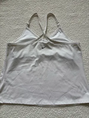 Nike Dri-FIT Indy Built-in Sports Bra Tank Top - White in XL activewear fitness NikeDriFit Athleisure Yoga thumbnail 4
