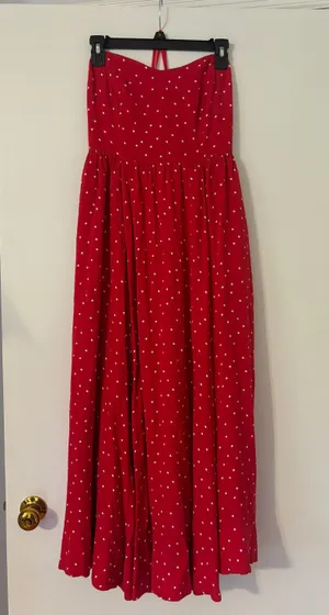 Free People Red Midi Dress thumbnail 3
