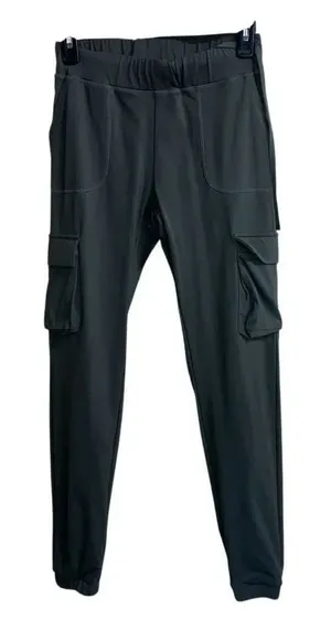 416. Zyia active olive green athletic cargo Cozycore joggers size XXS thumbnail 1