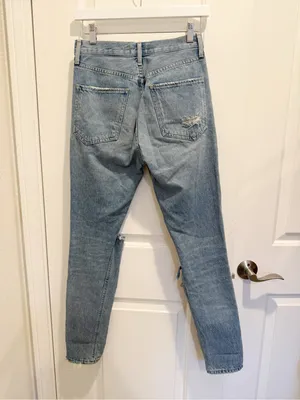 AGOLDE Jamie High Rise Classic‎ Jeans Distressed Dakota Wash size 24 thumbnail 4