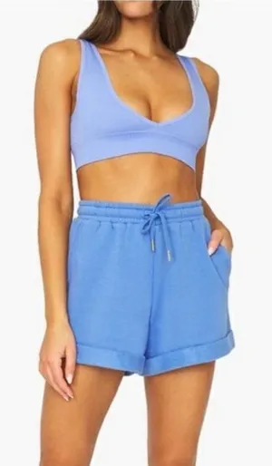 ✨WeWoreWhat Pull On Sweat Blue Sz Small Shorts✨ thumbnail 1