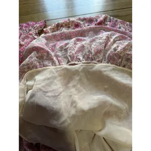 Love The Label‎ Women Size Large Dress Tiered Ruffles Lined Tied Pink Peasant thumbnail 8