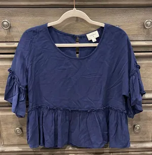 Apricot Lane Navy Blouse thumbnail 1