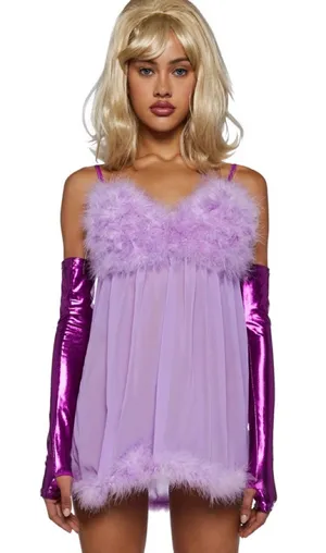 Dolls Kill Fembot Costume Halloween Purple thumbnail 1