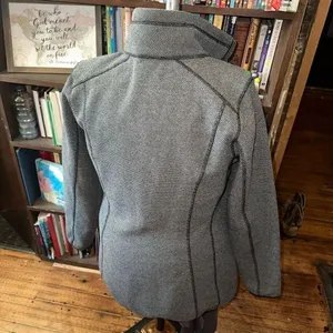 Eddie Bauer gray heathered M gorpcore full zip jacket thumbnail 2