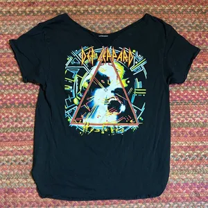 Def Leppard Hysteria Long Fit Custom Cut Graphic Tre thumbnail 5