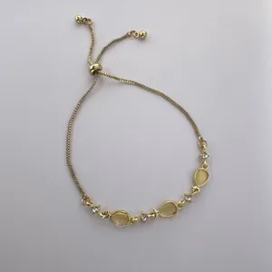 Adjustable Fish Charm Bracelet for Women Gold thumbnail 1