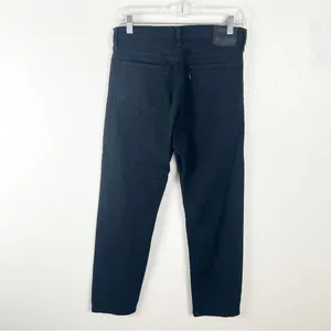 LEVI’S Black Big E Button Fly Wedgie Straight Leg Jeans Size 28 Biker Casual thumbnail 2